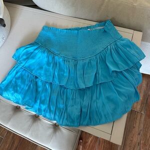 NWT blue ruffle skirt